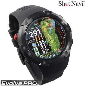 ショットナビ GPSゴルフナビ Shot Navi Evolve PRO（エボルブプロ ブラック×レッド） EVOLVE-PRO-EXR エボルブプロ ショットナビ
