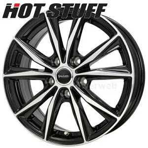 [ホイールのみ単品4本セット] Valette Sting 17インチ×7.0J PCD：114.3 穴数：5 インセット：55 ブラックポリッシュ (BK/P) (ヴァレット スティング) HOT STUFF (ホットスタッフ)
