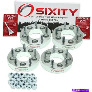 スペーサー 4PC 5x4.5 から5x4.75ホイールスペーサーアダプター1.25 レクサスES300 ES300H UW 4pc 5x4.5 to 5x4.75 Wheel Spacers Adapters 1.25 for Lexus ES300 ES300h uw【並行輸入品】