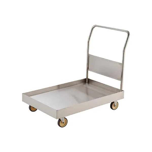 ＴＲＵＳＣＯ オールＳＵＳ３０４ 皿型台車 ９００×６００ｍｍ ＮＵ車輪 ＳＳＡＲ－２ＮＵ １台（直送）