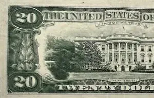 1990 20$ 部分二重印刷バックエラー Crisy 1585/6 T