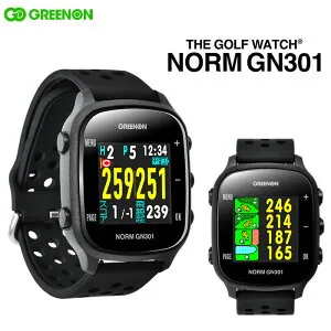 GREENON -グリーンオン-ザ・ゴルフウォッチ ノルム GN301高精度GPSゴルフウォッチTHE GOLF WATCH NORM 「みちびき」L1S信号対応