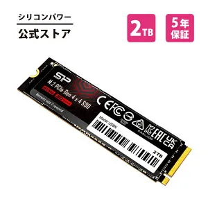 シリコンパワー SSD 内蔵ssd 2TB UD9N ストレージ nvme m.2 ゲーム 内蔵型 パソコン ゲーミング PC 3D NAND M.2 2280 PCIe 4.0×4 NVMe 1.4 換装 低遅延 UD9N メーカー パソコンパー 超高速 ゲーミングSSD Playstation 5
