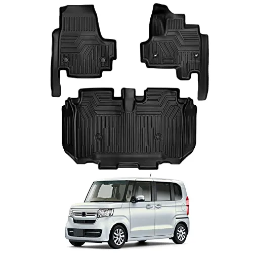 ホンダ 新型 N-BOX JF3 JF4型 フロアマット車種専用 HONDA Nbox 3D立体カーマット 防水マット 5D 立体 TPE材質 保護マット 耐汚れ/耐摩擦 内装 カスタムパーツ インテリア アクセサリー 簡単取付 3pセット (N-BOX