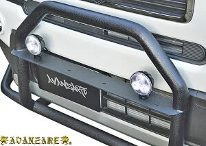 【M's】 スズキ ハスラー MR52S MR92S (2020y-) 4X4 AVANZARE LEDワークライト A-type (丸形) アヴァンツァーレ エアロ セット パーツ バンパーガード パイプガード 社外 外装 カスタム ドレスアップ ツーバ