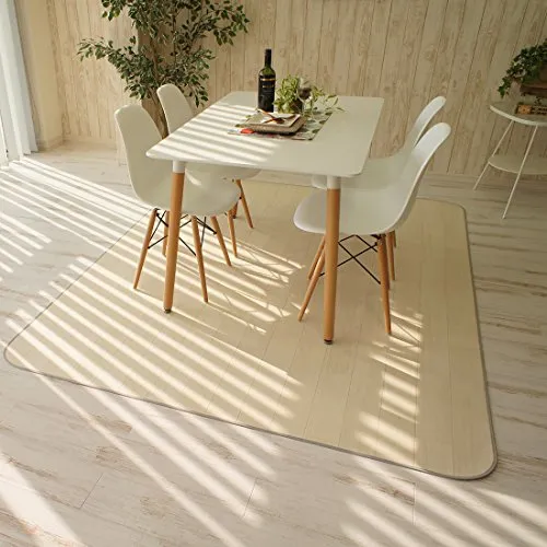 グラムスタイル ダイニング ラグ マット 撥水 防汚 防炎 抗菌 防カビ 日本製 182x182cm 2畳 モクメ ホワイト