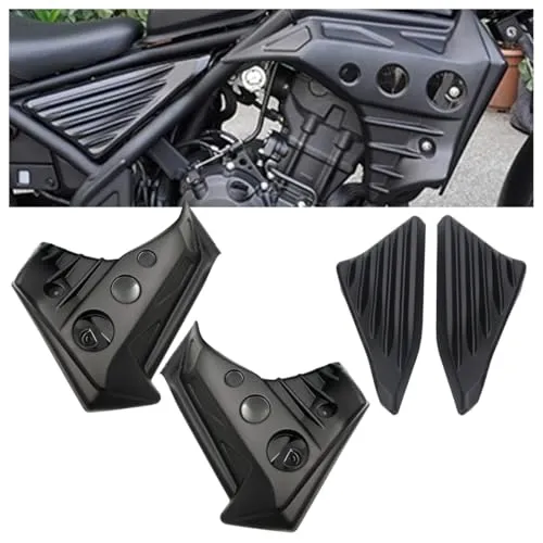 【Aobexalt】「ホンダ レブル CMX250/500 (For Rebel) 2017年~」に対応 サイド カバー 傷防止 プロテクター ABS製 ガーニッシュ ブラック色 (セット)
