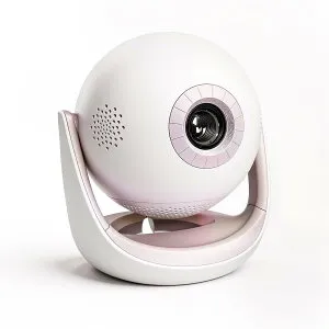 プロジェクター 小型 家庭用 Switch/PS5/DVD対応 日本語説明書 Netflix対応 25000LM 1080P 4K対応 WiFi6 Bluetooth5.4 バッテリー内蔵 充電式 スマホ/パソコン/TVStick/HDMI 接続可 ボール型 270°回転 約25dBの超静