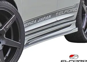 【M's】 トヨタ 60系 ハリアーZSU60W ZSU65W AVU65W (2014y-) ELFORD サイドステップ エクステンション 左右 モデリスタ用 FRP エルフォード 明和 メイワ エアロ パーツ セット TOYOTA カスタム シンプル 外