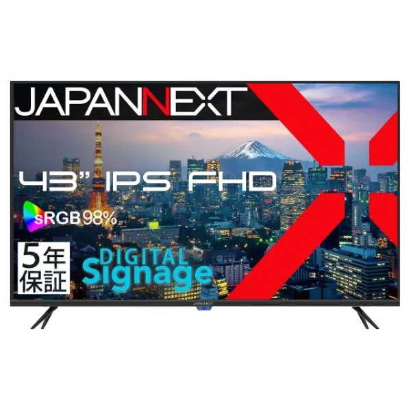 JAPANNEXT PCモニター・液晶ディスプレイ JN-IPS43FHD2-U-H5 [43インチ]