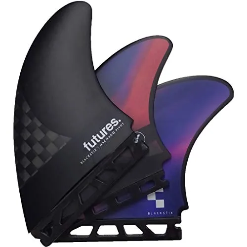 ショートボード用フィン FUTURES FIN フューチャーフィン BLACK STIX MACHADO PIVOT ROB MACHADO ロブ・マチャド ピボット ショートボード フィン トライフィン 3枚セット (CARBON_BLACK, MACH