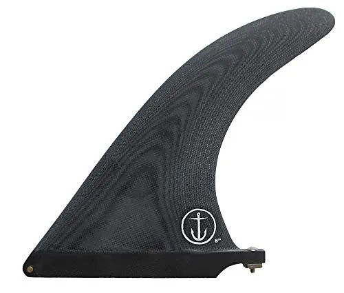CAPTAIN FIN キャプテンフィン CF RAKED 8 レイクフィン SINGLE FIN ロングボード用フィン (BLACK, 8)