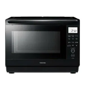 TOSHIBA 東芝 石窯ドーム 角皿式スチーム ER-D70B-K ブラック 26L オーブンレンジ 電子レンジ オーブン レンジ フラット ワイド