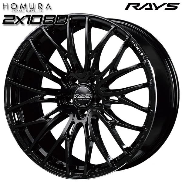 RAYS HOMURA レイズ ホムラ 2X10BD 21インチ 9.0J 5H114.3 +45 B9J アルミホイール単品 4本セット 送料無料