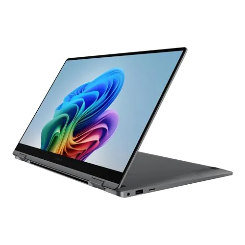 SAMSUNG 15.6インチ Galaxy Book5 360 Copilot+ PC AI ビジネスノートパソコン Windows 11 Pro Intel Core Ultra 7 プロセッサー 256V FHD AMOLED タッチスクリーン 16