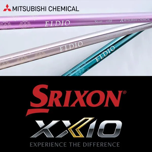 【全てメーカー純正部品使用】 スリクソン ZX / ゼクシオ X 純正 スリーブ付きシャフト 三菱ケミカル エルディオ No.03/No.06 ウッド (女性用)