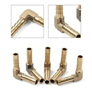 5/16インチ真鍮バーブパイプ継手ホースバーブエルボ90度- 5/16Brass Barb Pipe Fitting Hose Barb Elbow 90 Degree- 【並行輸入品】