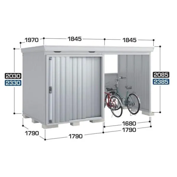 関西限定 標準組立工事付 イナバ物置 フォルタウィズ FW-1818+18KS スタンダード 一般型 物置 屋外 収納庫 物置 おしゃれ 屋外 スチール物置 稲葉製作所