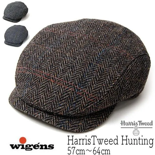ハリスツイードハンチング WIGENS ヴィーゲン Ivy Contemporary Cap メンズ 秋冬 大きいサイズ