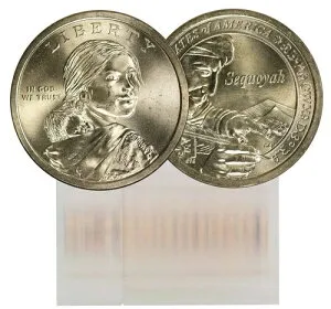 2017-P BU サカガウィア ネイティブアメリカン ドル 25 枚入りコインロール