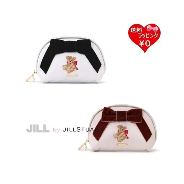 ジル バイ ジルスチュアート JILL by JILLSTUART ポーチ BEARシリーズ ベア刺繍ポーチ レディース