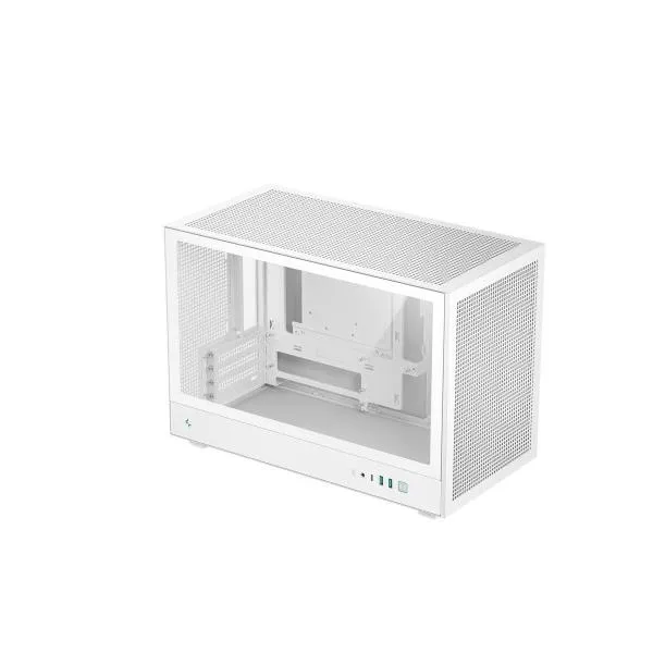 Deepcool R-CH260-WHNGM0-G-1 CH260 WH/ MicroATX PCケース/ ホワイト/ 高エアフロー設計/ メッシュパネル/ 背…