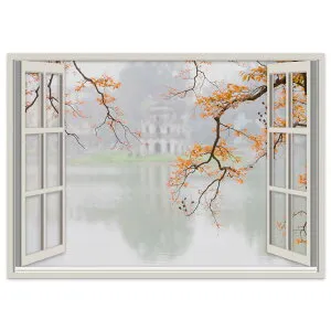 選べるサイズ！窓仕様ポステッカー ウォールステッカー シール式ステッカー 飾り A0 A1 A2 A3 A4 A5 B0 B1 B2 B3 B4 B5 写真 フォト 壁 インテリア おしゃれ 剥がせる wall sticker poster 023998 本 空 風景