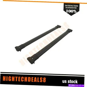 ルーフキャリア ジープリバティKJ 2002-2007アルミニウムクロスバーに適したブラック2xルーフラッククロスバーフィット Black 2x Roof Rack Cross Bar Fit For Jeep Liberty KJ 2002-2007 Aluminum Crossbar【並行輸入