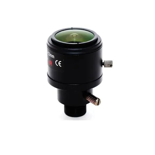 5MP バリフォーカルレンズ M12 マウント 2.8-12mm 1/2.5 インチ F1.4 IR フィルター付き固定アイリスマニュアルフォーカスとズームアクションスポーツカメラ用(Lens Only)