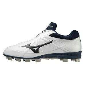 ミズノ (MIZUNO) 野球 ポイントスパイク ライトレボバディー ∞ ホワイト×ネイビー 25.0-28.5cm 3E 11GP232114