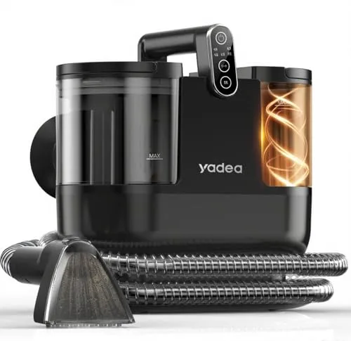 【100℃蒸気噴射×18000Pa超強吸引力】 Yadea R6 Steam カーペットクリーナー スチーム式 加熱式 カーペット洗浄機 布洗浄機 染み抜き ソファクリーナー 絨毯クリーナー 水洗い 車用掃除機 バキュームクリーナー ソファ洗浄 乾湿両用掃