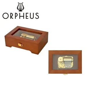 【誕生日・記念日の贈り物に】カスタムメイドオルゴール30弁 ORPHEUS（オルフェウス） 日本製 天窓 木製 ブラウン 受注生産 本格 高級【EX154I】 長く愛せる 美しい音色 インテリアに映える 大