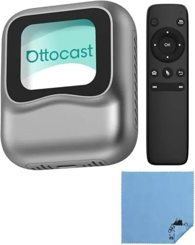 【正規品】オットキャスト Nano ナノ OTTOCAST Nano ai box オット キャスト AI音声搭載 無線化 android 13.0 ワイヤレス CarPlay Android Auto エアマウスセット 【国内サポート/国内正規代理店】