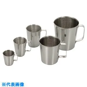 ■SUGICO 18－8計量カップ(ビーカー) SH52164(1898486)[送料別途お見積り][法人限定][外直送]