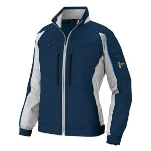 AITOZ(アイトス)長袖ブルゾン(男女連用)秋冬用ネイビーxシルバーグレーAZ9101008M