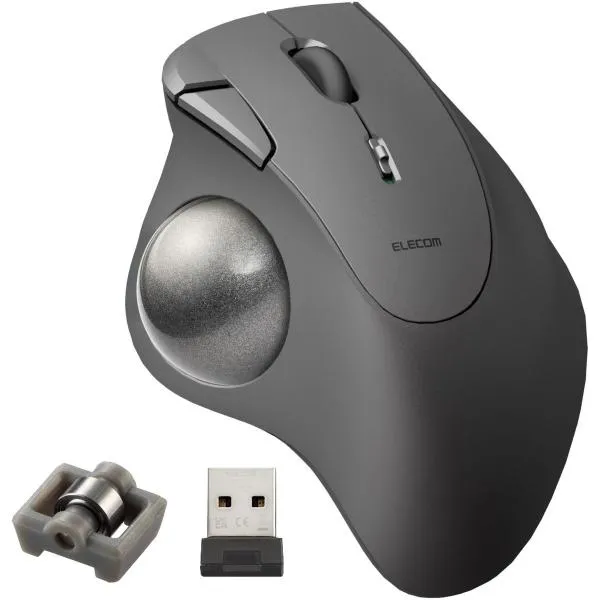 エレコム トラックボールマウス/IST/親指/ベアリング/無線/ブラック M-IT11DRBK