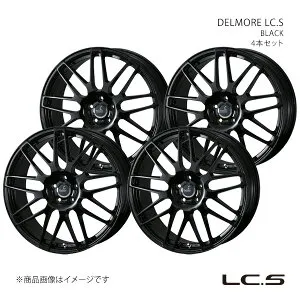 【20インチ 5H 114.3 7.5J +35】ホイール4本セット DELMORE デルモア GLOSS BLACK 0042152×4