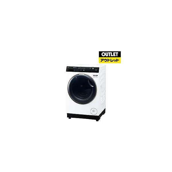 AQUA ドラム式洗濯乾燥機 AQUA ホワイト AQW-DX12R-L(W) [洗濯12.0kg /乾燥6.0kg /ヒートポンプ乾燥 /左開き]【外箱不良品】 【お届け日時指定不可】 [振込不可]