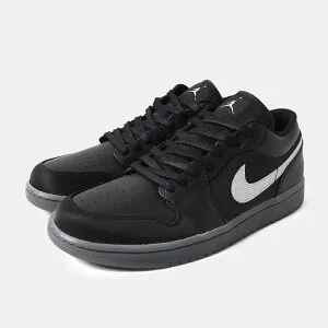 NIKE ナイキ エア ジョーダン ロー スニーカー AIR JORDAN 1 LOW SE BLACK/METALLIC SILVER/BLACK ( 黒 ブラック シルバー AJ1 メンズ HV5968-001 )