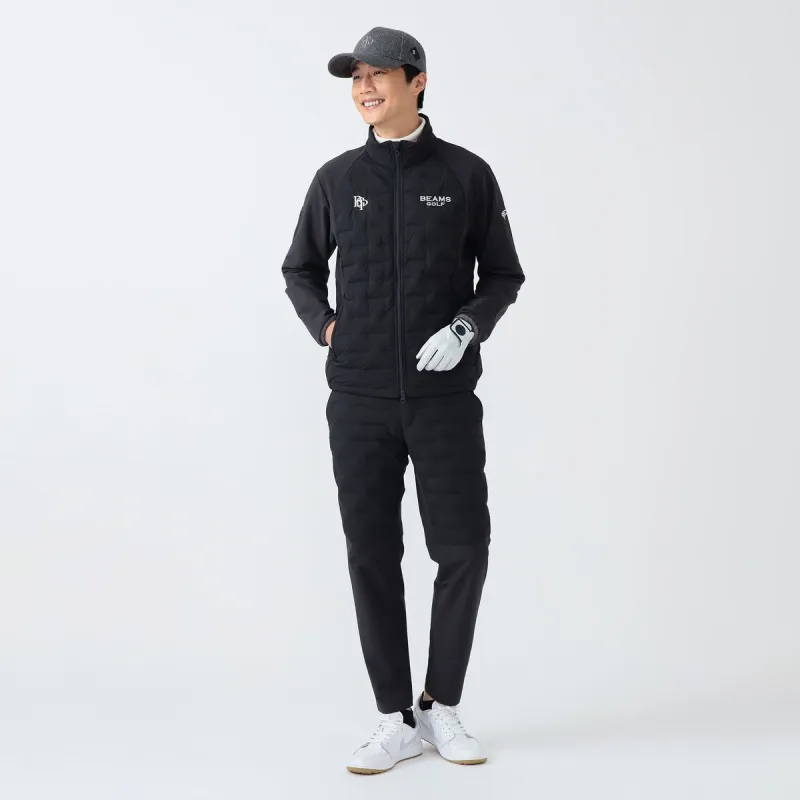 [2024年秋冬モデル] ビームスゴルフ BEAMS GOLF PURPLE LABEL PUPLE LABEL スフィダンテ 接結ダウン 切り替えブルゾン チャコールグレー 17 メンズ