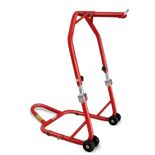 ツールズアイランド(Toolsisland) フロントスタンド メンテナンススタンド バイクスタンド 高さ5段階調整付き アタッチメント7種類 取扱説明書付 (レッド) 51603-1