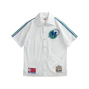 ミッチェル&ネス メンズ シャツ トップス 1980/81 hardwood classics dallas mavericks 35th anniversary white authentic shooting shirt White