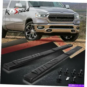 Nerf Bar 5 ブラックSSランニングボードサイドステップ19-22ラム1500ピックアップクルーキャブ用のネルフバー 5 Black SS Running Board Side Step Nerf Bar for 19-22 Ram 1500 Pickup Crew Cab【並行輸入品】