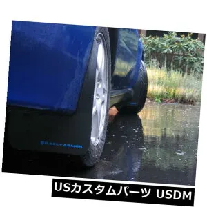 マッドガード 泥除け 02-07 WRX STi MF1-BL用ラリーアーマークラシックマッドフラップ（ブラックw /ブルーレタリング） Rally Armor Classic Mud Flaps (Black w/ Blue Lettering) for 02-07 WRX STi MF1-BL 【並行輸入品