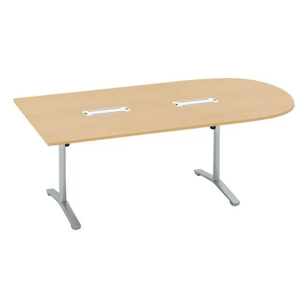 【メーカー直送】コクヨ ミーティングテーブル ビエナNO 2400×1050 MTVU241BP81MT1C【代引不可】【組立・設置・送料無料】フラップテーブル