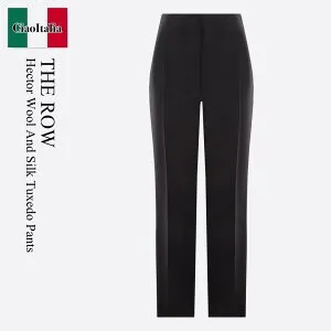 【数量限定・在庫限り・早い者勝ち！】 ザ・ロウ / The Row Hector Wool And Silk Tuxedo Pants / 7479W / 7479W 2615 BLK / 7479W2615BLK / パンツ