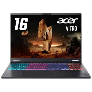 ACER｜エイサー ゲーミングノートパソコン Nitro(RTX 5070 Ti) オブシディアンブラック AN16S-61-A76Z57T/E [16.0型 /Windows11 Home /AMD Ryzen AI 7 /メモリ：16GB /SSD：1TB /英語版キーボード /2025年9月モデル]