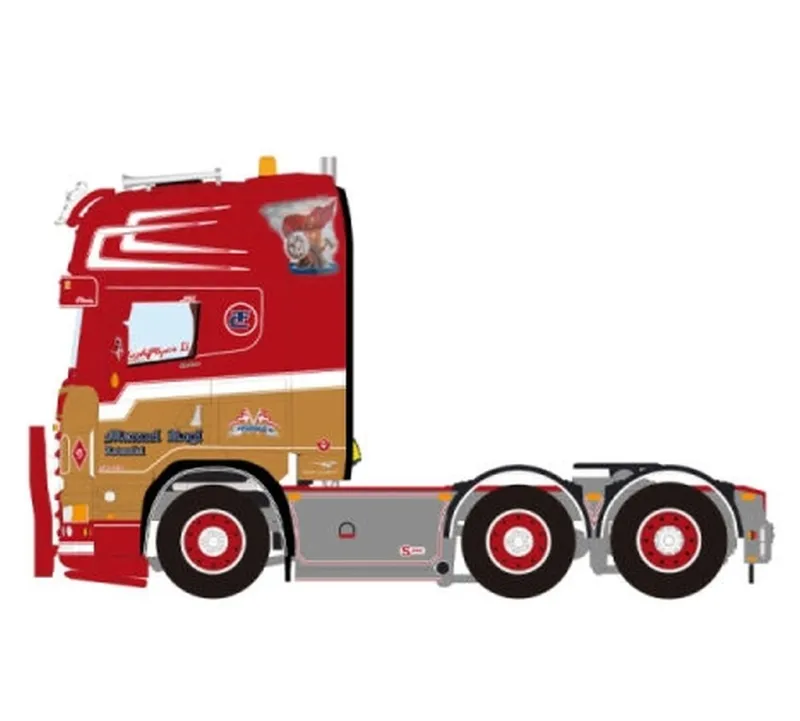 WSI MODELS 予約 ミニカー 1/50 Manuel Rogl SCANIA R6 TOPLINE 6X2 TWIN STEER [01-4825]