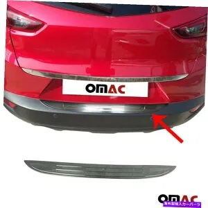 クロームカバー ダーククロムリアバンパートランクシルシルカバーガードS.Steel for Mazda CX3 2015-2021 Dark Chrome Rear Bumper Trunk Sill Cover Guard S.Steel For Mazda CX3 2015-2021【並行輸入品】