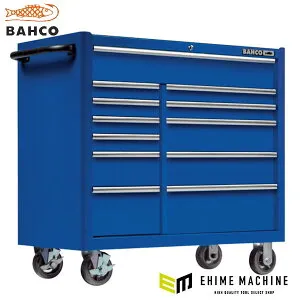 [メーカー直送業者便]日本正規品 バーコ 複合2列12段引き出し ロールキャブ ブルー ラバートップ (1475KXL12PCM)(7314150246885) BAHCO